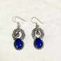 Sterling Silver Earrings with semi-precious stones (lapis lazuli)