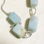 Natural Blue Calcite Paparazzi Necklace, Genuine Gemstone