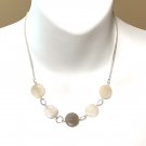 Dainty Natural Gemstone Banded Agate Necklace