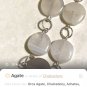 Dainty Natural Gemstone Banded Agate Necklace
