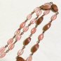 Dreamcatcher Long Necklace with Red Stones-Goldstone (Sun Sitara), Cherry Quartz