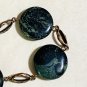 Dark Green Natural Kambamba Jasper Boho Bracelet (Genuine Nebula Stone)