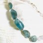 Genuine Natural Gemstone Apatite Rainbow Moonstone Bracelet, Dainty & Elegant