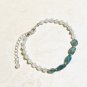 Genuine Natural Gemstone Apatite Rainbow Moonstone Bracelet, Dainty & Elegant