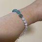 Genuine Natural Gemstone Apatite Rainbow Moonstone Bracelet, Dainty & Elegant