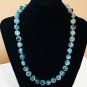 Green Agate Gemstone Beaded Necklace
