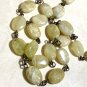 Natural Olive Yellow Opal Necklace + Bronze Chain