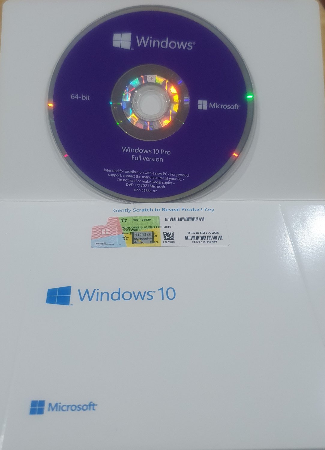MS Windows 10 Pro DVD Pack System Builder | Hardware | For 1 PC | Fast Dispatch