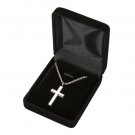 Silver Stainless Steel Cross Remembrance Jewelry