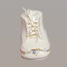 WHITE BABY SHOE Ceramic BABY Cremation URN