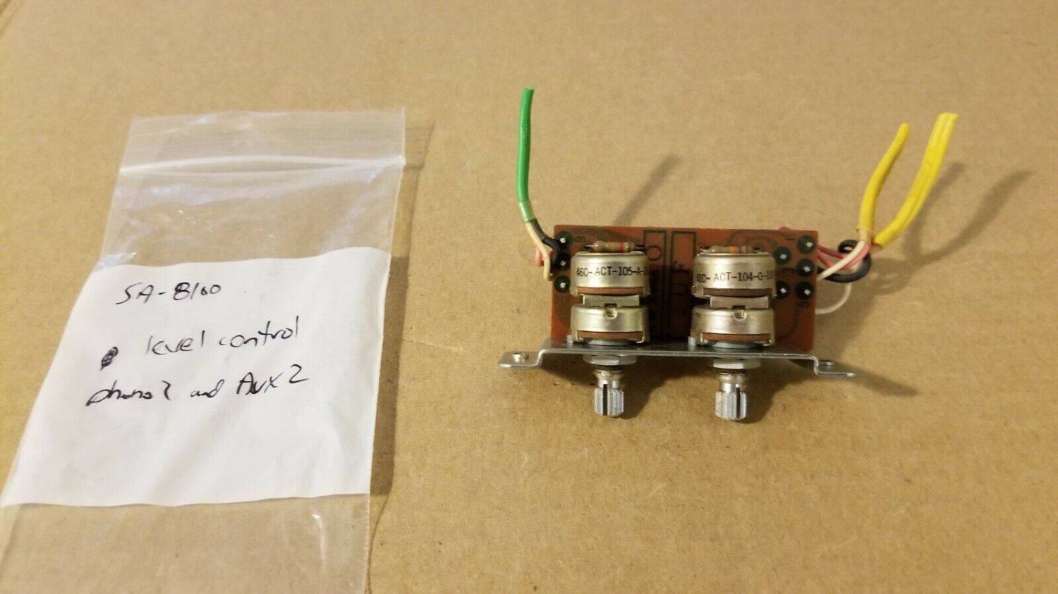 Pioneer SA8100 amplifier level controls phono2 and aux2