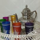 Tea glasses, moroccan tea glass, Set of 6 Unique Kitchen Tea cups, morocco tea glasses