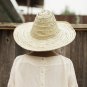 Palm leaf hat, Palm Leaf Garden Hat, Round Straw hat, Summer hat, Beach hat