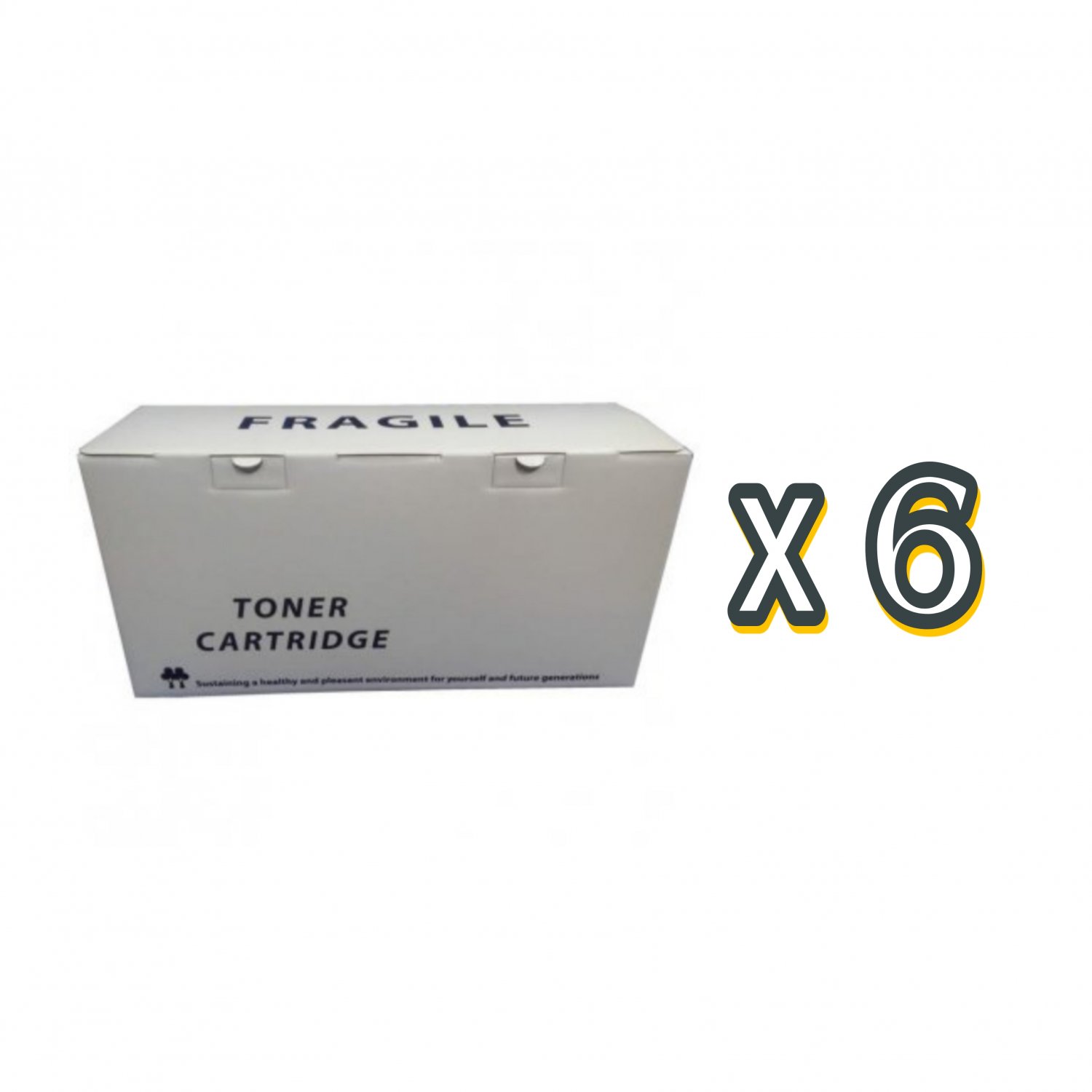 6 Pack CE255A 55A Toner for HP LaserJet Pro P3011 P3015D P3015n P3015X P3016