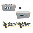 4 TN360 Toner + 2 DR360 Drum Unit for Brother HL-2150N DCP-7030 DCP-7040 7045N