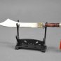 Ancient miniature cold weapon model breaking wind sabre with wooden handle sword edge man with wide