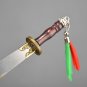 Ancient miniature cold weapon model breaking wind sabre with wooden handle sword edge man with wide