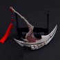 Honor of Kings Weapon Hideous Sickle Game Keychain Weapon Model Sickle Samurai Metal Black Red