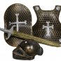 Halloween Hero Knight/Gladiator warrior Armor+Shield+Sword+Helmet 4pcs/set Child Costume party