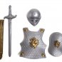 Halloween Hero Knight/Gladiator warrior Armor+Shield+Sword+Helmet 4pcs/set Child Costume party