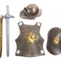 Halloween Hero Knight/Gladiator warrior Armor+Shield+Sword+Helmet 4pcs/set Child Costume party