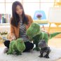 Dinosaur Plush Toy Cartoon Stuffed Animal Green Companion Kawaii Style Tyrannosaurus Rex