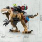 645pcs Jurassic Dinosaur Truck Chase Tyrannosaurus Rex T-rex Building Blocks Dino Model Figures