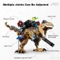 645pcs Jurassic Dinosaur Truck Chase Tyrannosaurus Rex T-rex Building Blocks Dino Model Figures