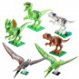 Locking Blocks Jurassic Dinosaurs Tyrannosaurus Rex Wyvern Velociraptor Stegosaurus Building