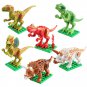Locking Blocks Jurassic Dinosaurs Tyrannosaurus Rex Wyvern Velociraptor Stegosaurus Building