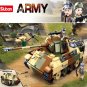 WW2 Army Panzerkampfwagen V Panther Medium Tank Building Blocks Sets Military Weapon War Bricks