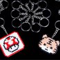 5pcs Key Chain For DIY Fuse Beads Hama Beads Handmake Accessary Iron Beads