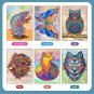 1000 pieces of 3D paper puzzle for children DIY crafts, animal shaped gifts, lion owl puzzle games