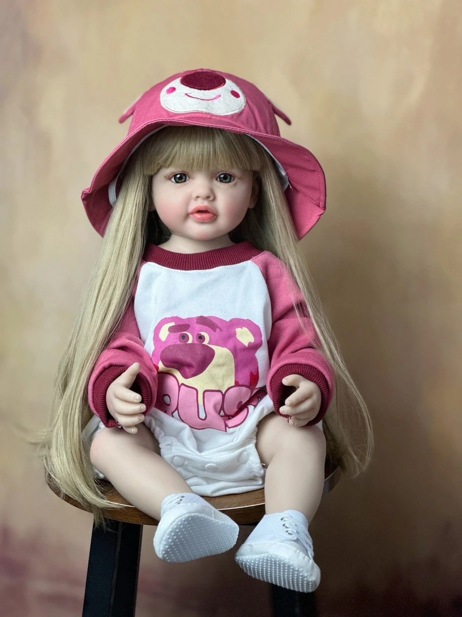 Bzdoll Cm Inch Reborn Dolls Realistic Full Silicone Baby Bebe Newborn Girl Doll Princess