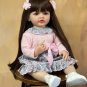 BZDOLL 55 CM 22 Inch Reborn Dolls Realistic Full Silicone Baby Bebe Newborn Girl Doll Princess