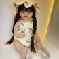 BZDOLL 55 CM 22 Inch Reborn Dolls Realistic Full Silicone Baby Bebe Newborn Girl Doll Princess