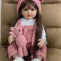 BZDOLL 55 CM 22 Inch Reborn Dolls Realistic Full Silicone Baby Bebe Newborn Girl Doll Princess