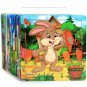 20piece Wooden Puzzle Cartoon Animals Car Letter Number Pattern Jigsaw Puzzles Game Kids Educational