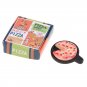 Dollhouse Miniature Pizza w/Plate Paper Box Modle Toy Simulation Resin Pizza Food Kitchen Doll House