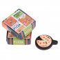Dollhouse Miniature Pizza w/Plate Paper Box Modle Toy Simulation Resin Pizza Food Kitchen Doll House