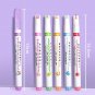 6Pcs Kawaii Flowers Line Shaped Pens Roller Tip Curve Liner Marker for Writing Journaling Drawing