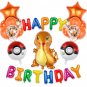 1set Pokemon Kawaii Pikachu Charizard anime figure action figure birthday party decoration balloon