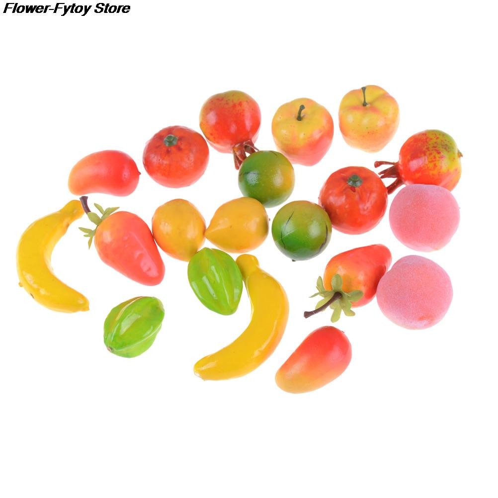 10Pcs Mini Fruits Vegetable Food Doll Room Decor Kits Kitchen Toys Pretend Play Toys Doll house