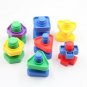 5 Set Screw building blocks plastic insert blocks nut shape toys for children Educational montessori