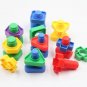 5 Set Screw building blocks plastic insert blocks nut shape toys for children Educational montessori