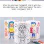 Children's DIY Craft Toys Novelty Painting Drawing Toys Color Filling Paper Rotating Graffiti Puzzle