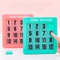 Plastic Number Puzzles Kids Toys Sliding Puzzle Toy 15 Tiles Logics Game Adults Early Educational