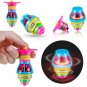 Spinning Top Flash Luminous Spinning Tops Toy Colorful Top Ejection Toy Flashing Led Gyroscope
