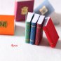 4pcs Dollhouse Miniature Mini Small Books Model Furniture Accessories Pretend Toy Dolls