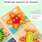High Quality 3D Wooden Puzzles Educational Cartoon Animals Early Learning Cognition Intelligence